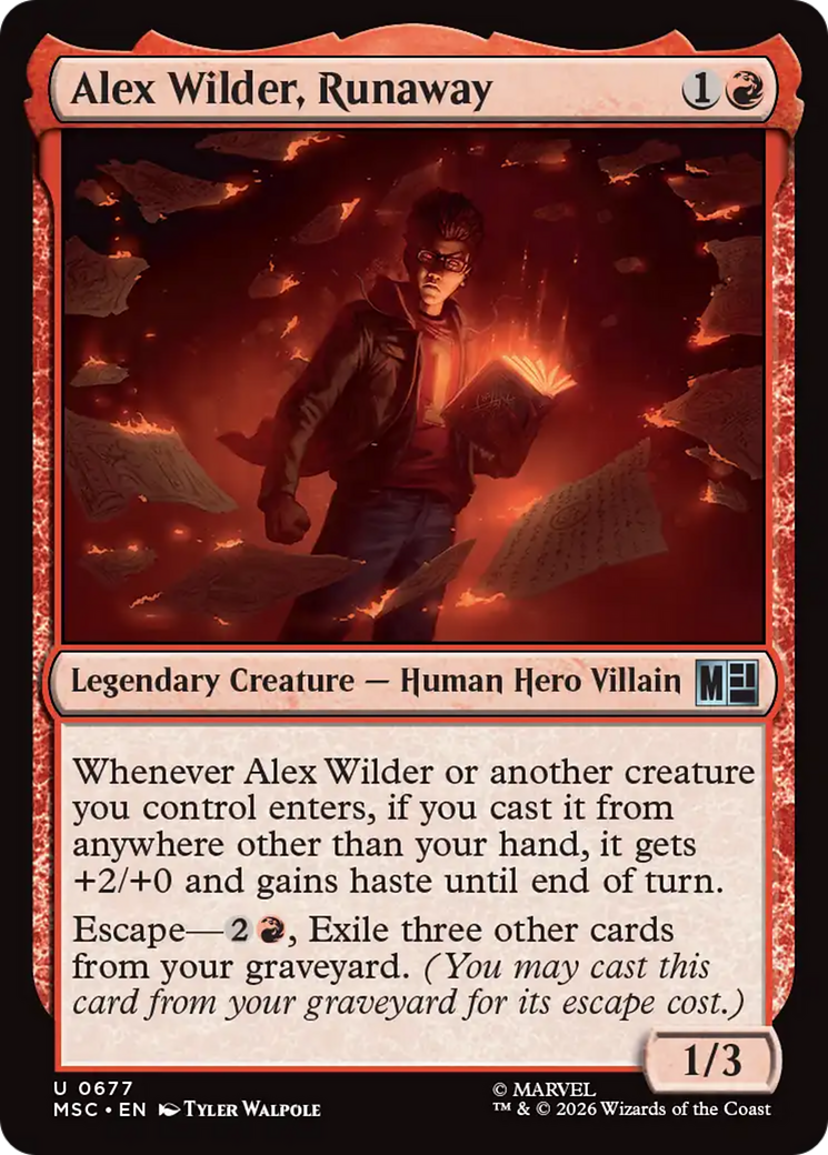 Alex Wilder, Runaway [Marvel Super Heroes Commander] | L.A. Mood Comics and Games