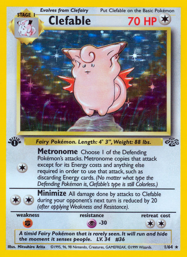 Clefable (1/64) [Jungle 1st Edition] | L.A. Mood Comics and Games