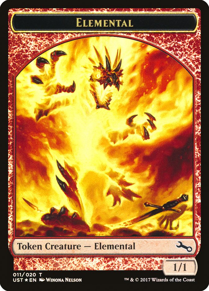 Elemental // Elemental Double-Sided Token (011/020) [Unstable Tokens] | L.A. Mood Comics and Games