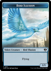 Spirit (0039) // Bird Illusion Double-Sided Token [Commander Masters Tokens] | L.A. Mood Comics and Games