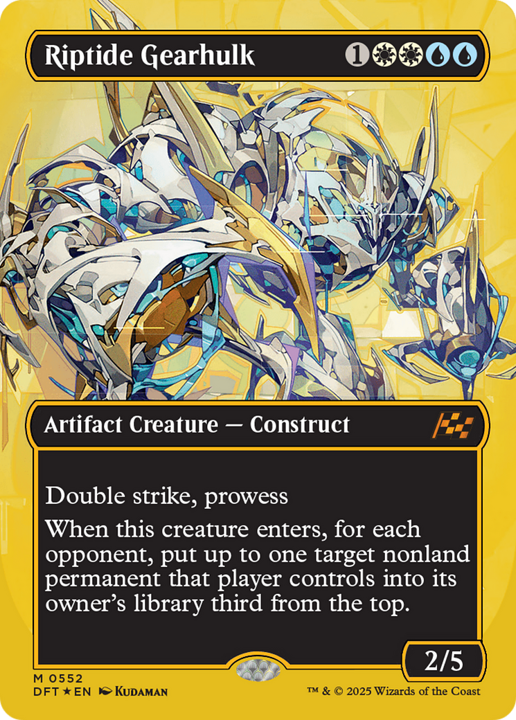 Riptide Gearhulk (Borderless) (First-Place Foil) [Aetherdrift] | L.A. Mood Comics and Games