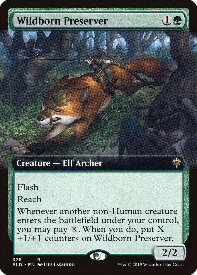Wildborn Preserver (Extended Art) [Throne of Eldraine] | L.A. Mood Comics and Games