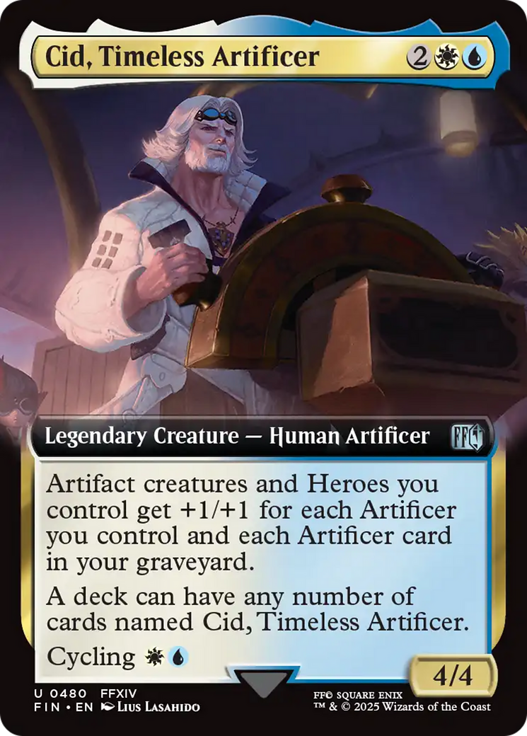 Cid, Timeless Artificer (Extended Art) [FINAL FANTASY] | L.A. Mood Comics and Games