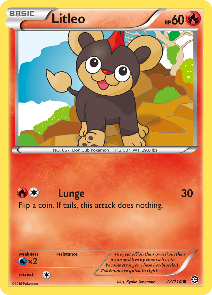 Litleo (22/114) [XY: Steam Siege] | L.A. Mood Comics and Games