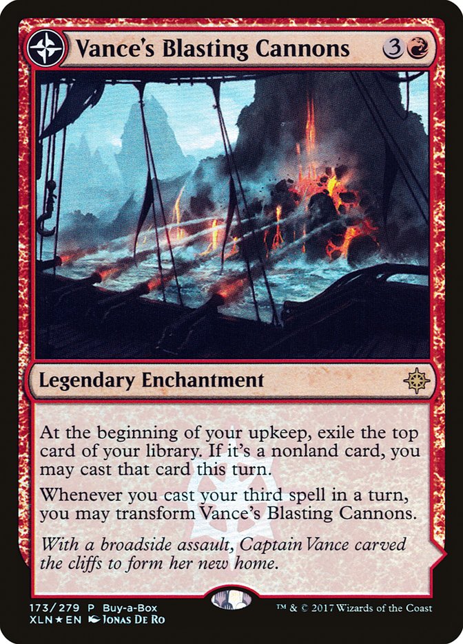 Vance's Blasting Cannons // Spitfire Bastion (Buy-A-Box) [Ixalan Treasure Chest] | L.A. Mood Comics and Games