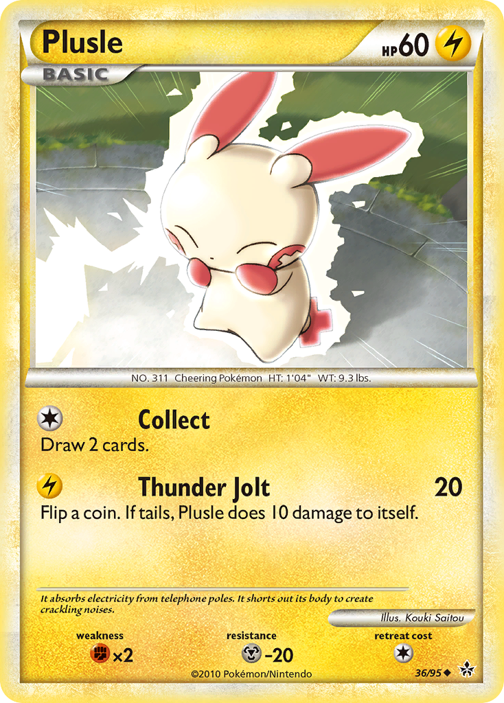 Plusle (36/95) [HeartGold & SoulSilver: Unleashed] | L.A. Mood Comics and Games