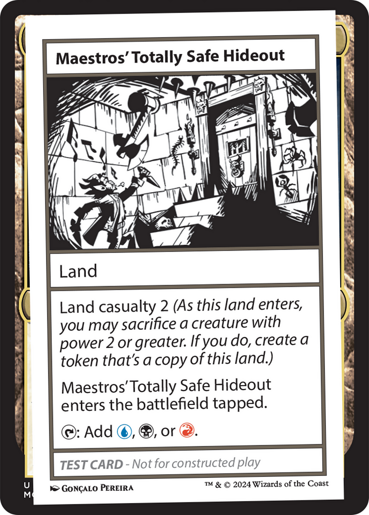 Maestros' Totally Safe Hideout [Mystery Booster 2 Playtest Cards] | L.A. Mood Comics and Games