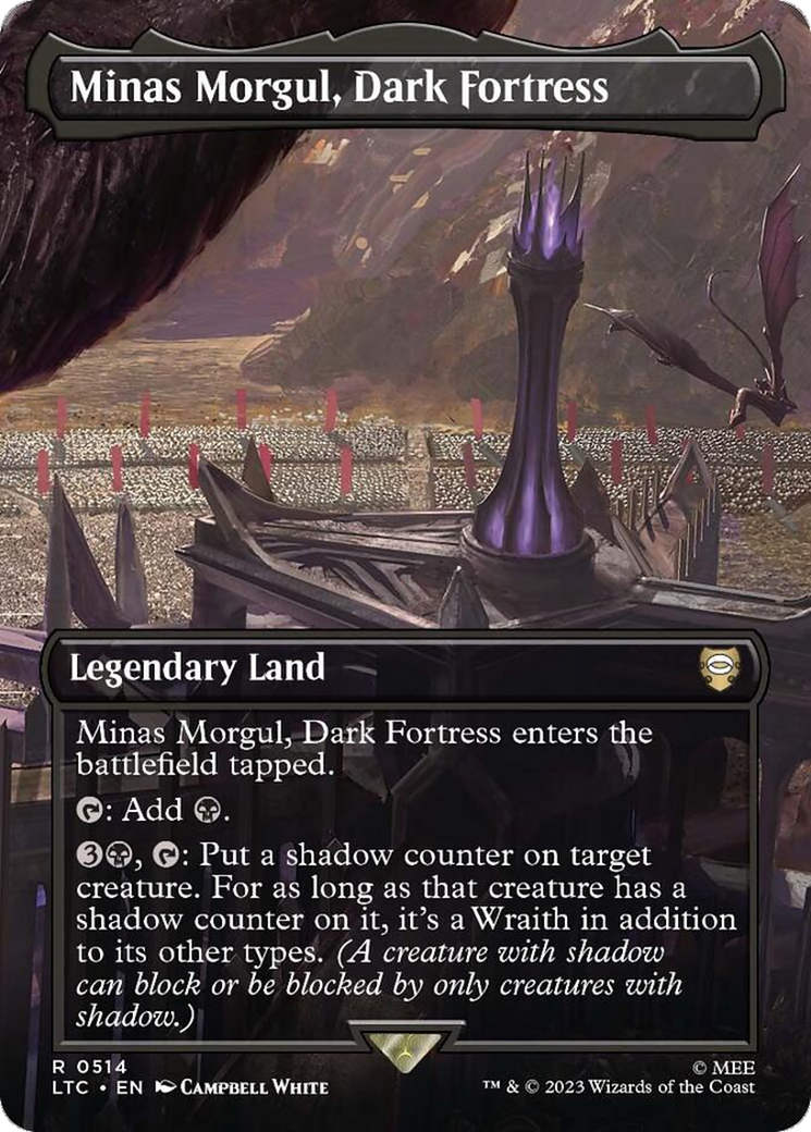 Minas Morgul, Dark Fortress (Borderless) [The Lord of the Rings: Tales of Middle-Earth Commander] | L.A. Mood Comics and Games