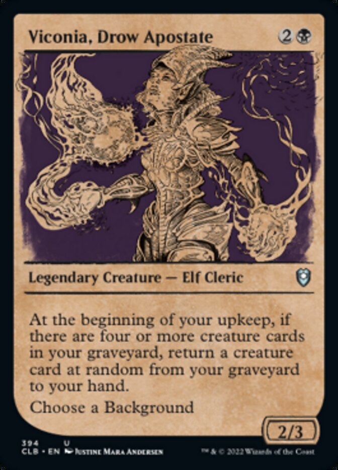 Viconia, Drow Apostate (Showcase) [Commander Legends: Battle for Baldur's Gate] | L.A. Mood Comics and Games