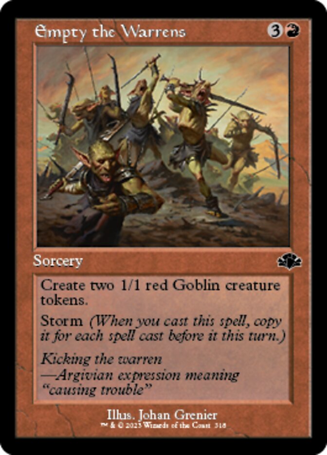 Empty the Warrens (Retro) [Dominaria Remastered] | L.A. Mood Comics and Games
