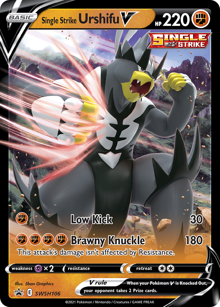 Single Strike Urshifu V (SWSH106) [Sword & Shield: Black Star Promos] | L.A. Mood Comics and Games
