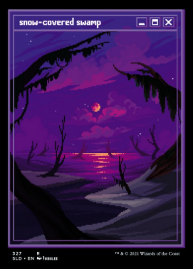 Snow-Covered Swamp (327) [Secret Lair Drop Series] | L.A. Mood Comics and Games
