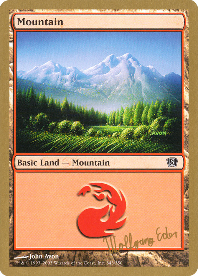Mountain (we343) (Wolfgang Eder) [World Championship Decks 2003] | L.A. Mood Comics and Games