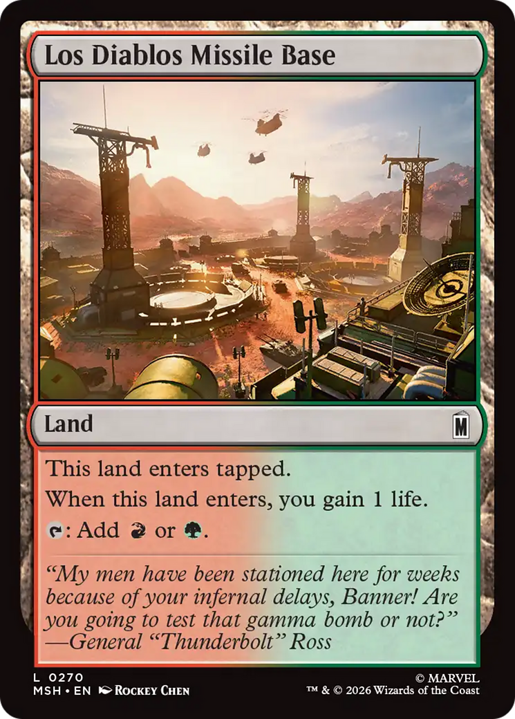 Los Diablos Missile Base [Marvel Super Heroes] | L.A. Mood Comics and Games