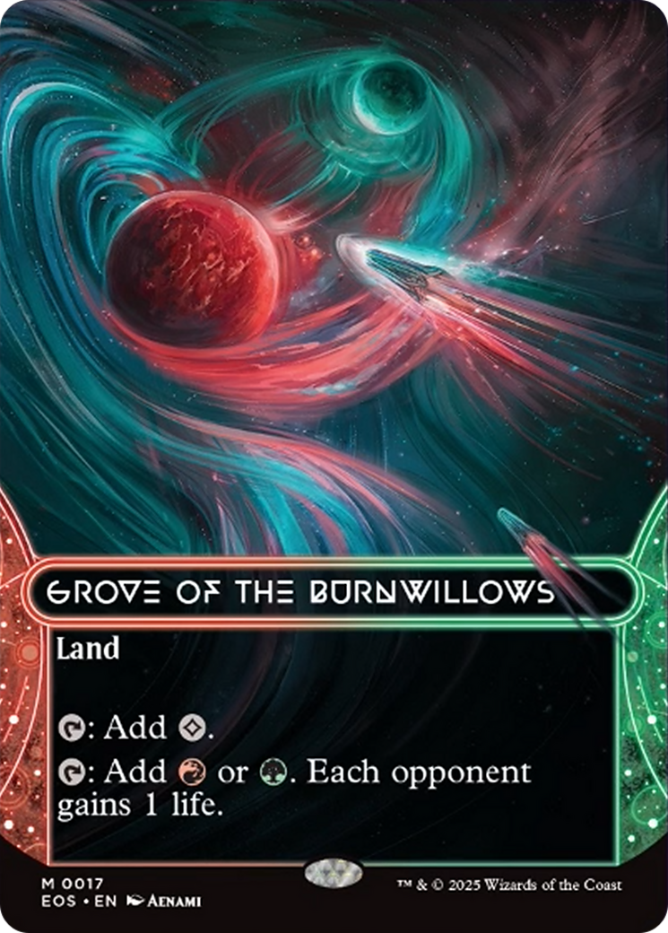 Grove of the Burnwillows (0017) (Borderless) [Edge of Eternities: Stellar Sights] | L.A. Mood Comics and Games