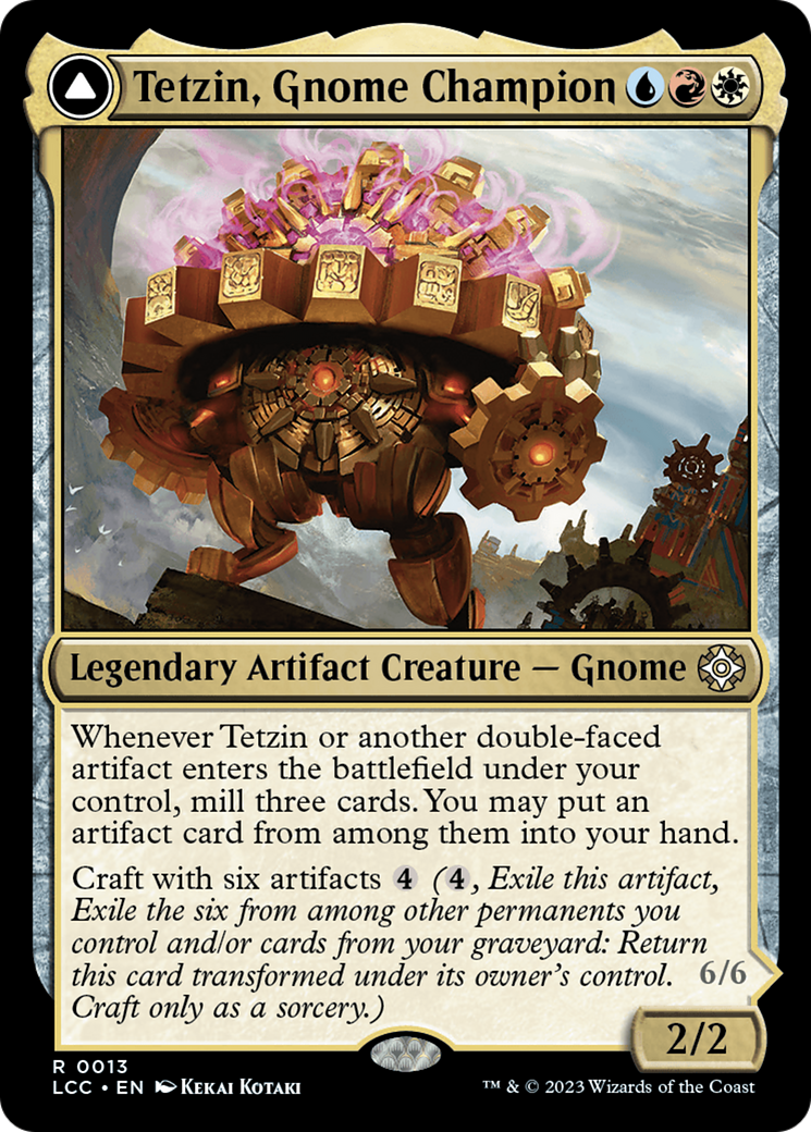 Tetzin, Gnome Champion // The Golden-Gear Colossus [The Lost Caverns of Ixalan Commander] | L.A. Mood Comics and Games