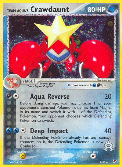 Team Aqua's Crawdaunt (2/95) [EX: Team Magma vs Team Aqua] | L.A. Mood Comics and Games