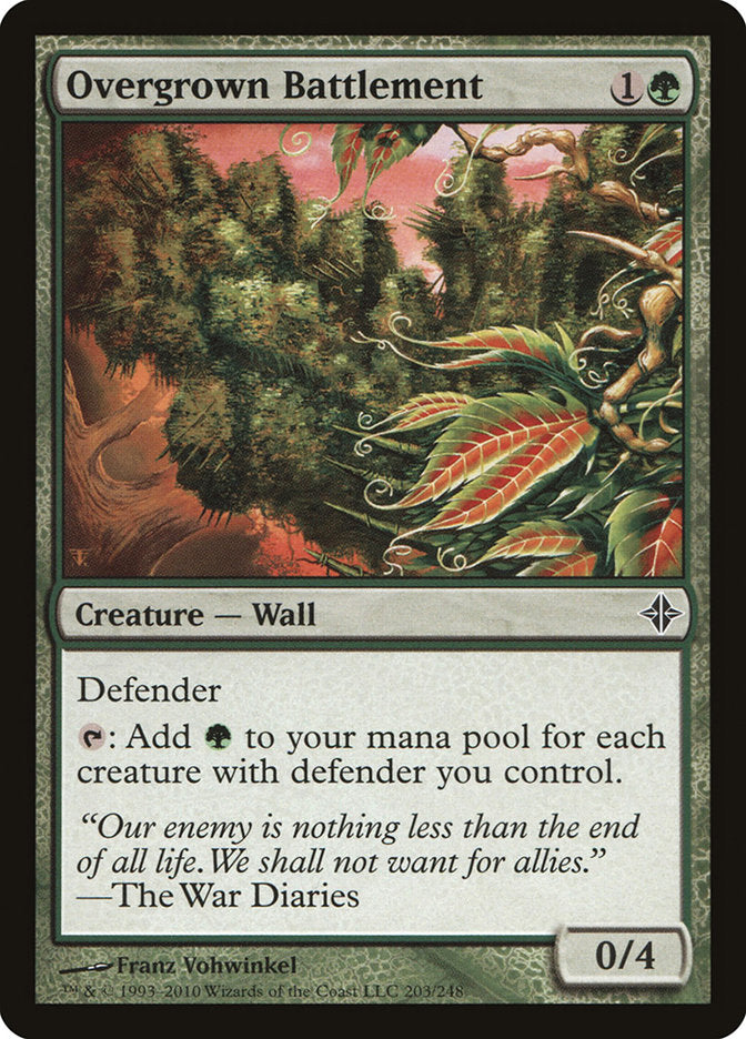 Overgrown Battlement [Rise of the Eldrazi] | L.A. Mood Comics and Games