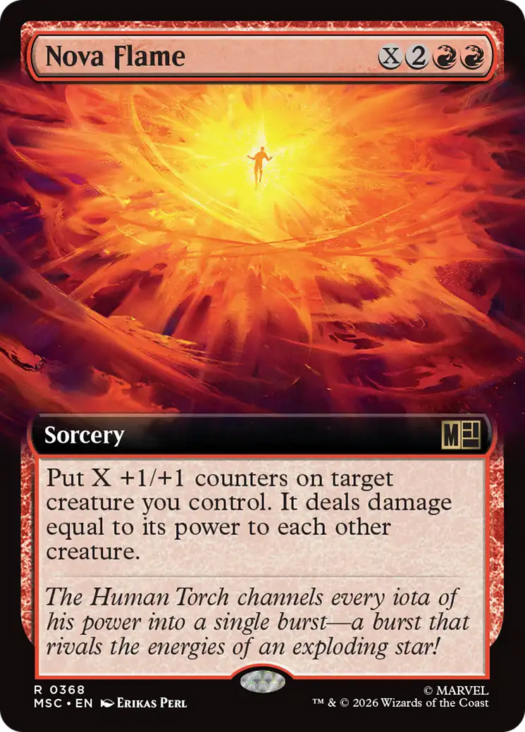 Nova Flame (Extended Art) [Marvel Super Heroes Commander] | L.A. Mood Comics and Games