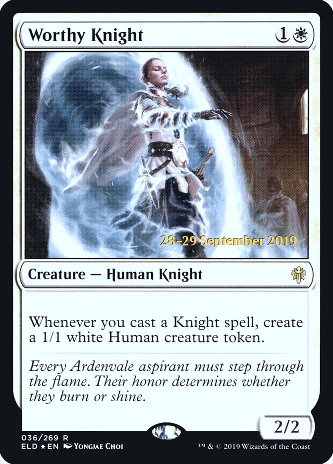 Worthy Knight [Throne of Eldraine Prerelease Promos] | L.A. Mood Comics and Games