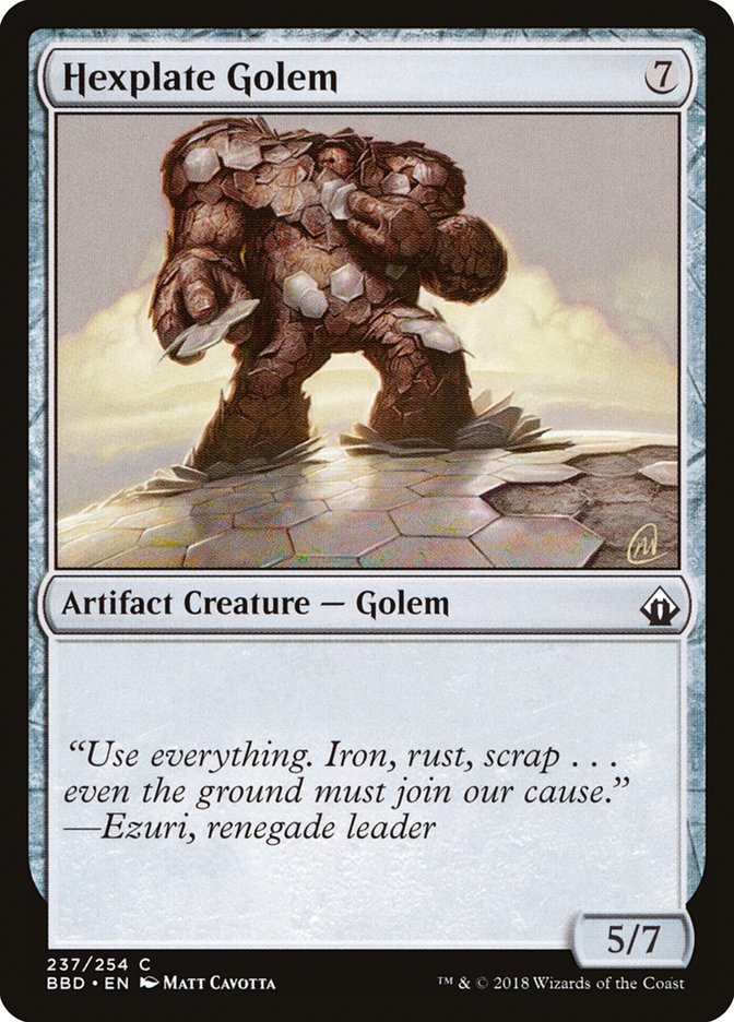 Hexplate Golem [Battlebond] | L.A. Mood Comics and Games