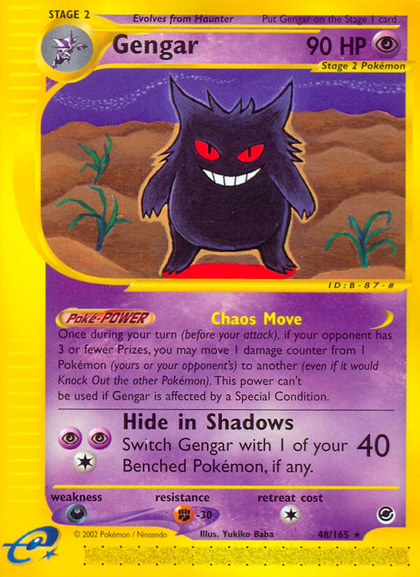 Gengar (48/165) [Expedition: Base Set] | L.A. Mood Comics and Games