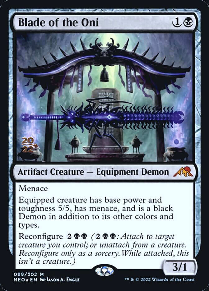 Blade of the Oni [Kamigawa: Neon Dynasty Prerelease Promos] | L.A. Mood Comics and Games