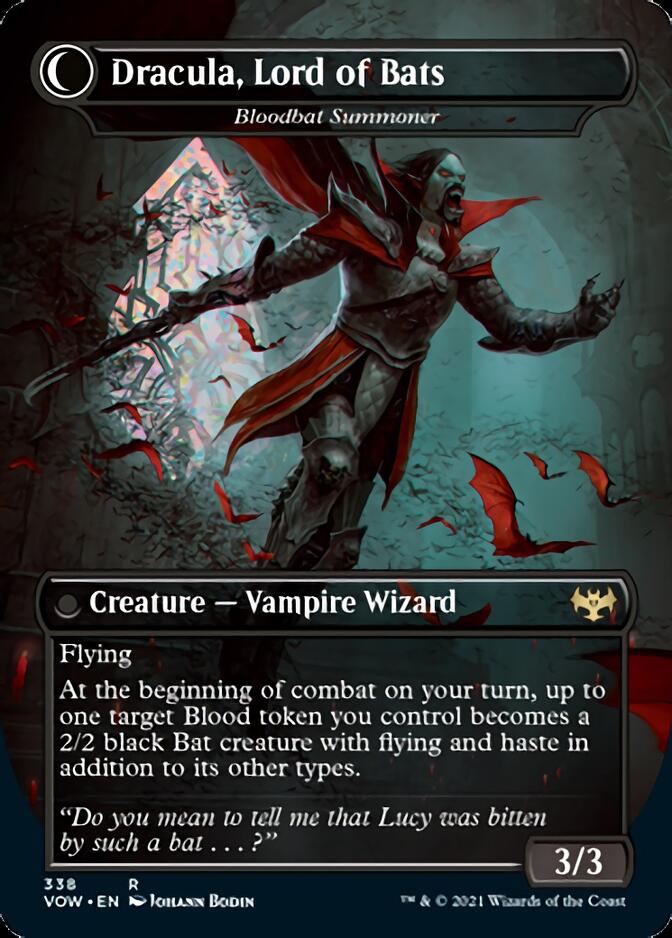 Voldaren Bloodcaster // Bloodbat Summoner - Dracula, Lord of Blood // Dracula, Lord of Bats [Innistrad: Crimson Vow] | L.A. Mood Comics and Games