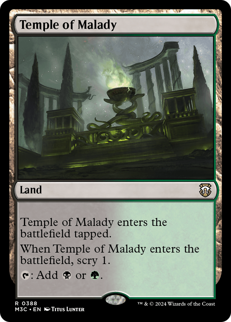 Temple of Malady (Ripple Foil) [Modern Horizons 3 Commander] | L.A. Mood Comics and Games