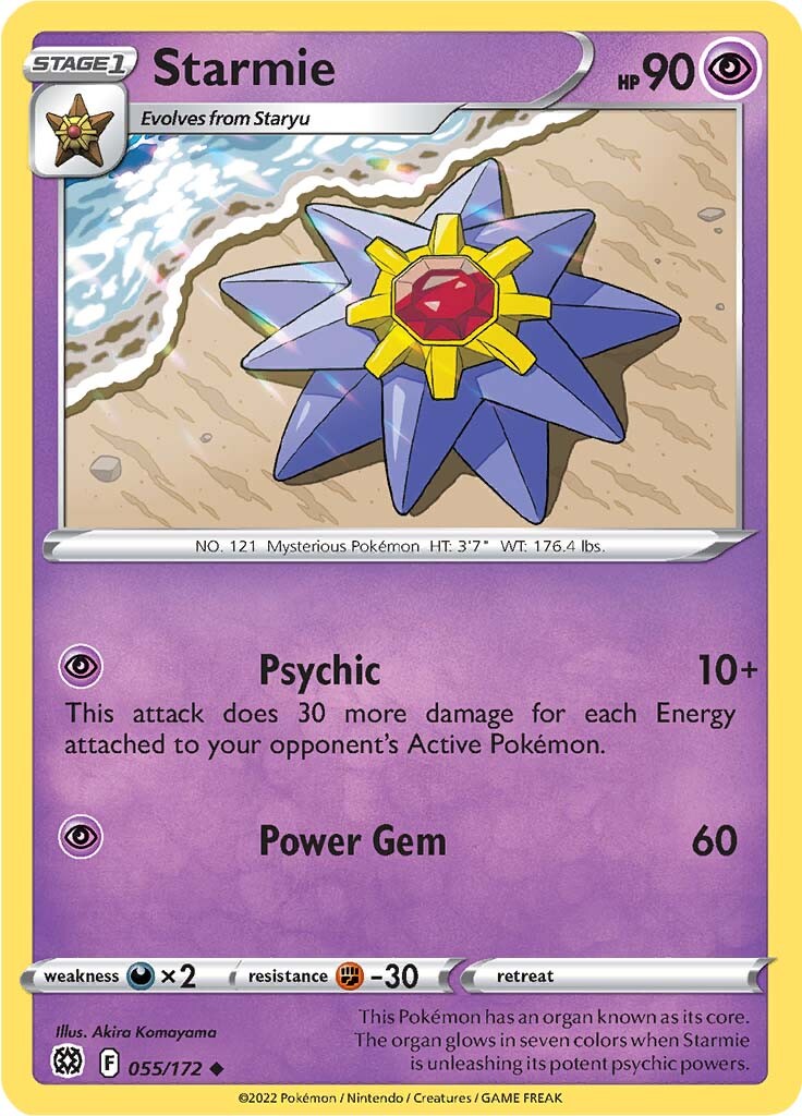 Starmie (055/172) [Sword & Shield: Brilliant Stars] | L.A. Mood Comics and Games