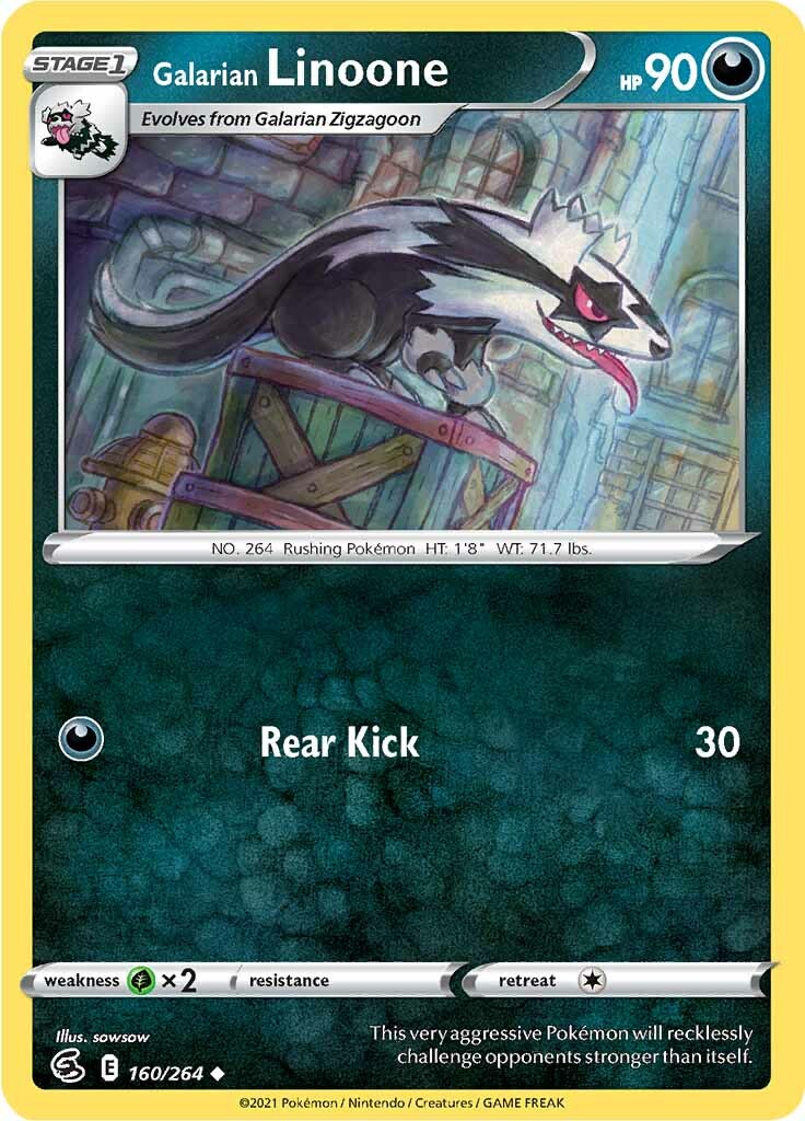 Galarian Linoone (160/264) [Sword & Shield: Fusion Strike] | L.A. Mood Comics and Games