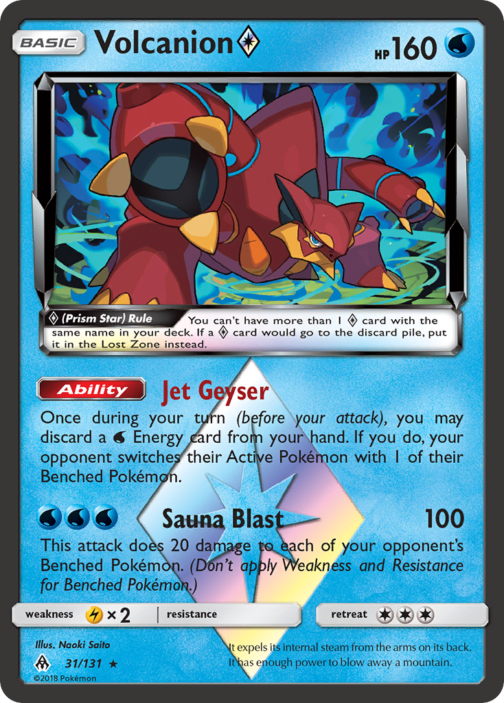 Volcanion (31/131) (Prism Star) [Sun & Moon: Forbidden Light] | L.A. Mood Comics and Games