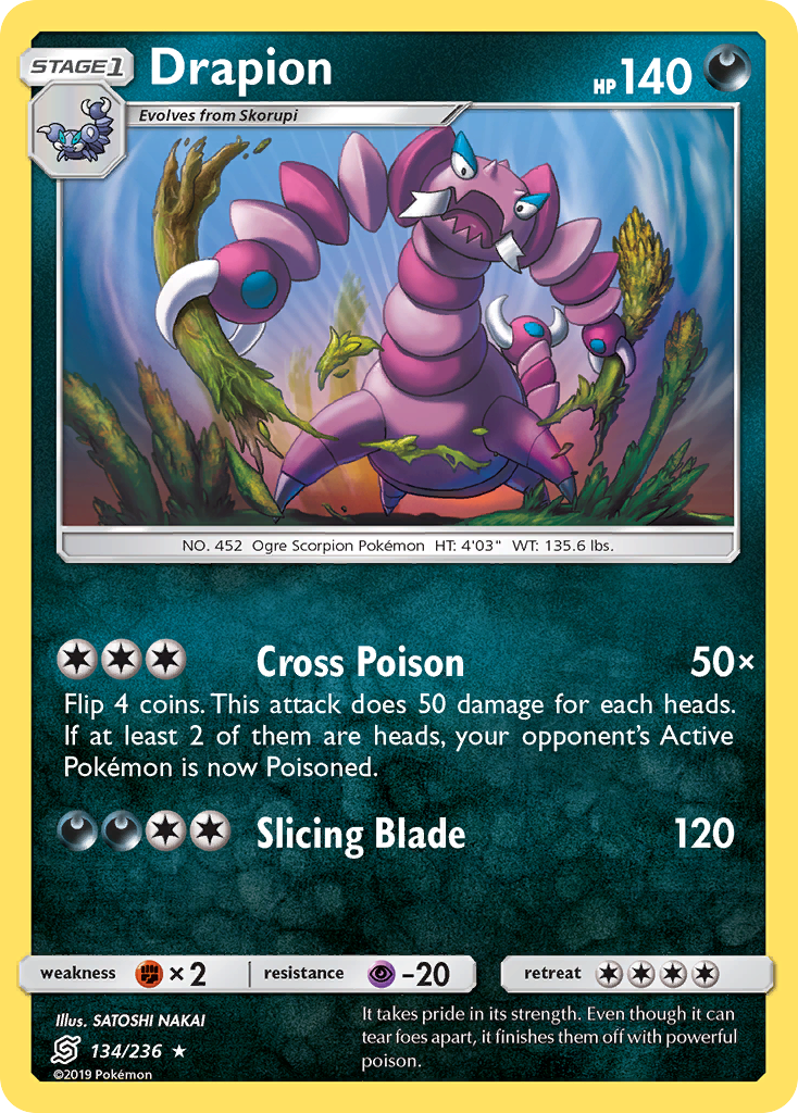 Drapion (134/236) [Sun & Moon: Unified Minds] | L.A. Mood Comics and Games