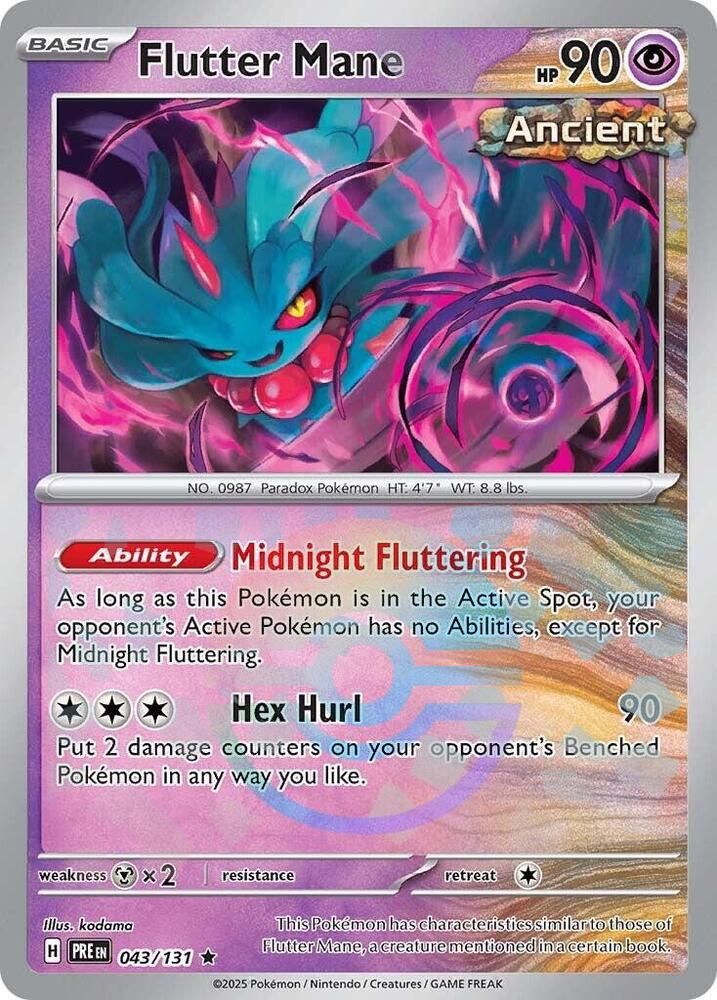 Flutter Mane (043/131) (Poke Ball Pattern) [Scarlet & Violet: Prismatic Evolutions] | L.A. Mood Comics and Games