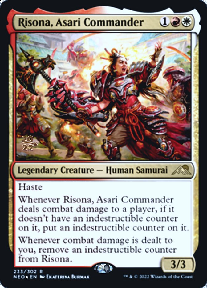Risona, Asari Commander [Kamigawa: Neon Dynasty Prerelease Promos] | L.A. Mood Comics and Games