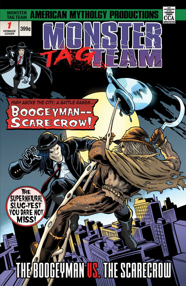 Monster Tag Team Boogeyman vs Scarecrow Cover C Homage | L.A. Mood Comics and Games