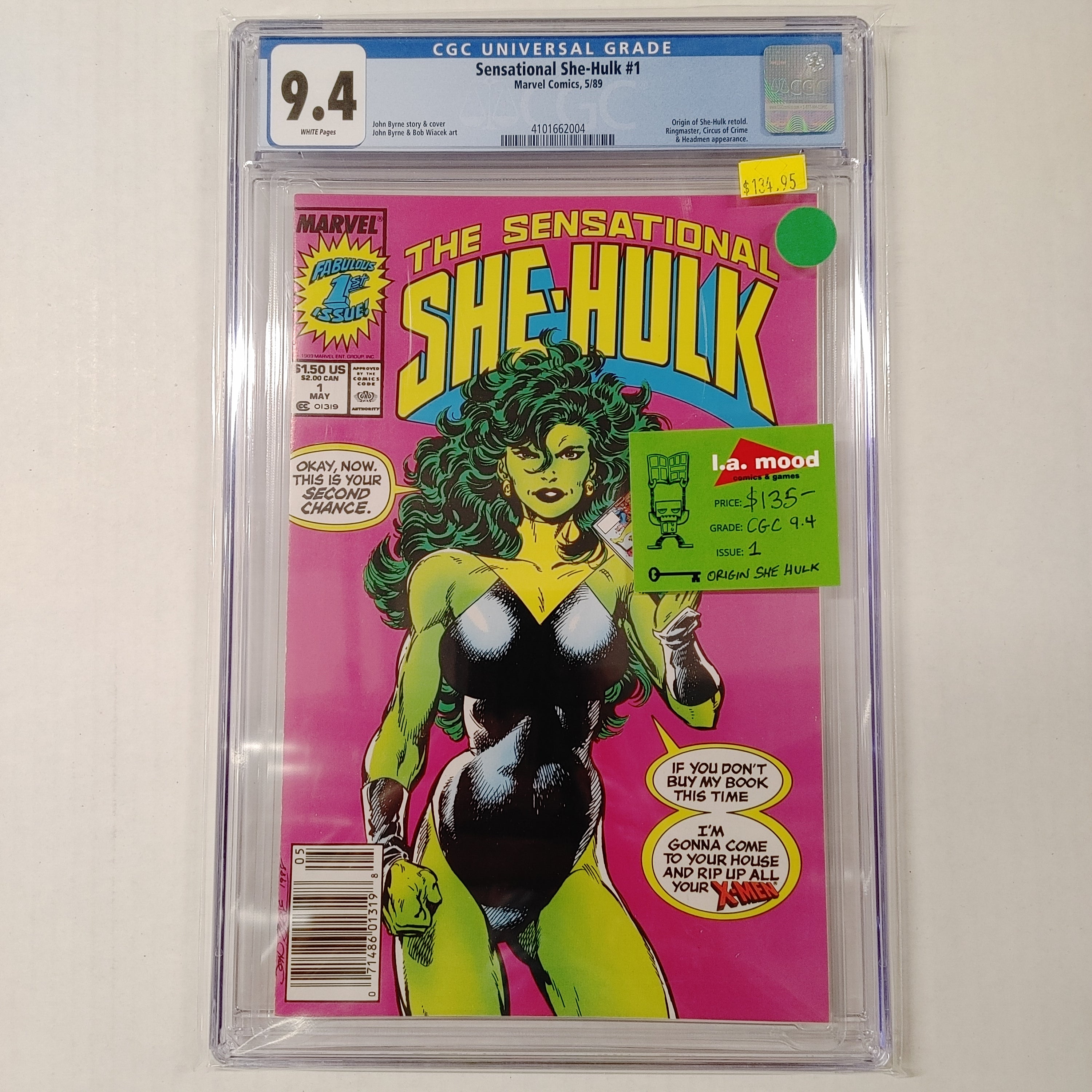 The Sensational She-Hulk #1 CGC 9.4 | L.A. Mood Comics and Games