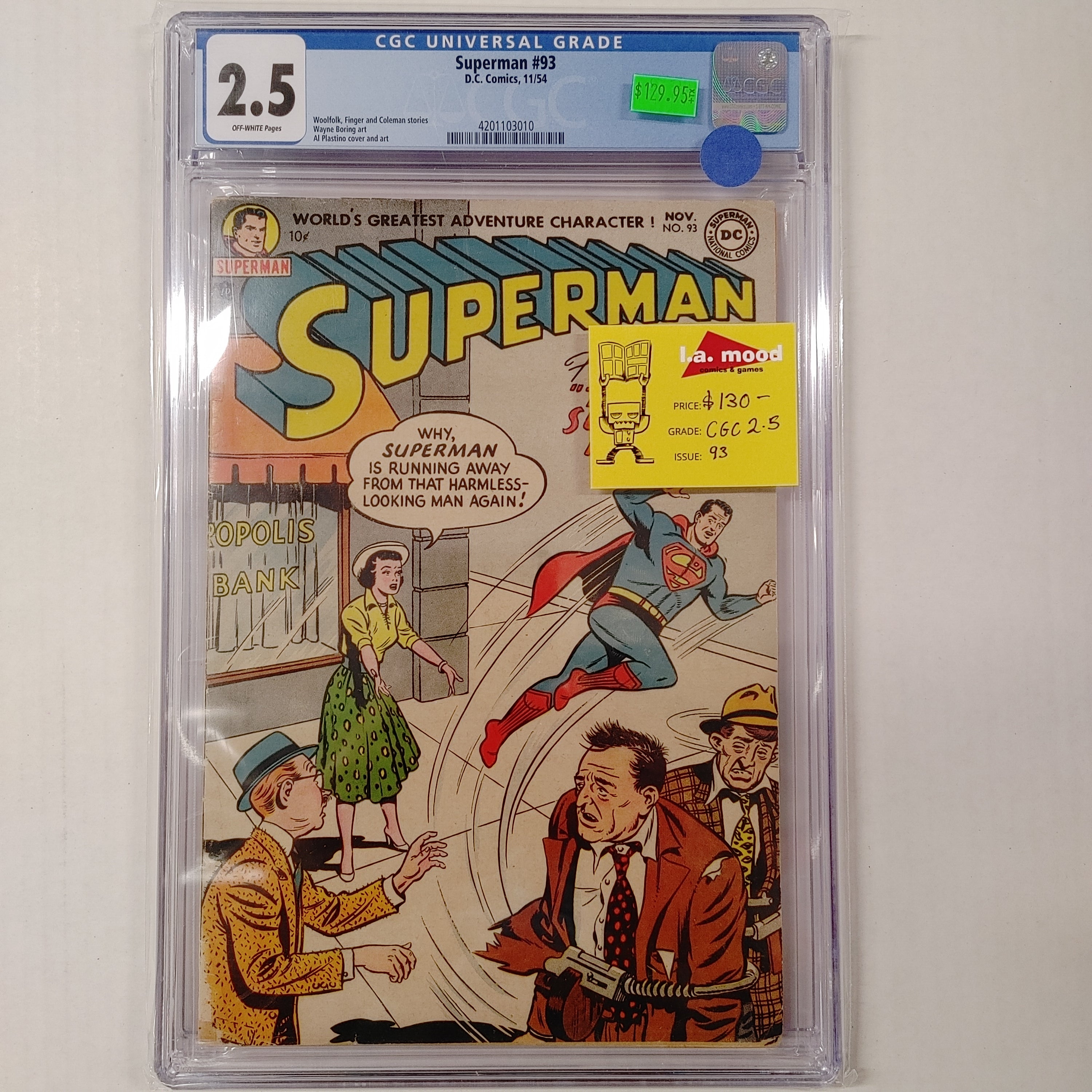 SUPERMAN #93 CGC 2.5 | L.A. Mood Comics and Games