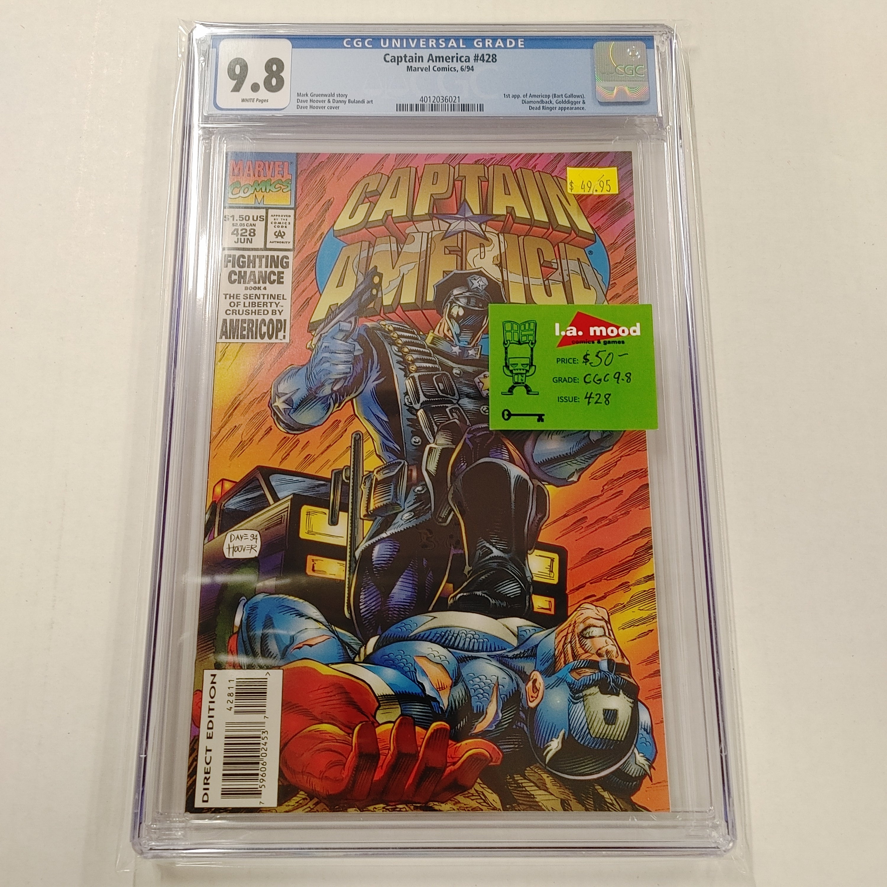 Captain America #428 CGC 9.8 | L.A. Mood Comics and Games