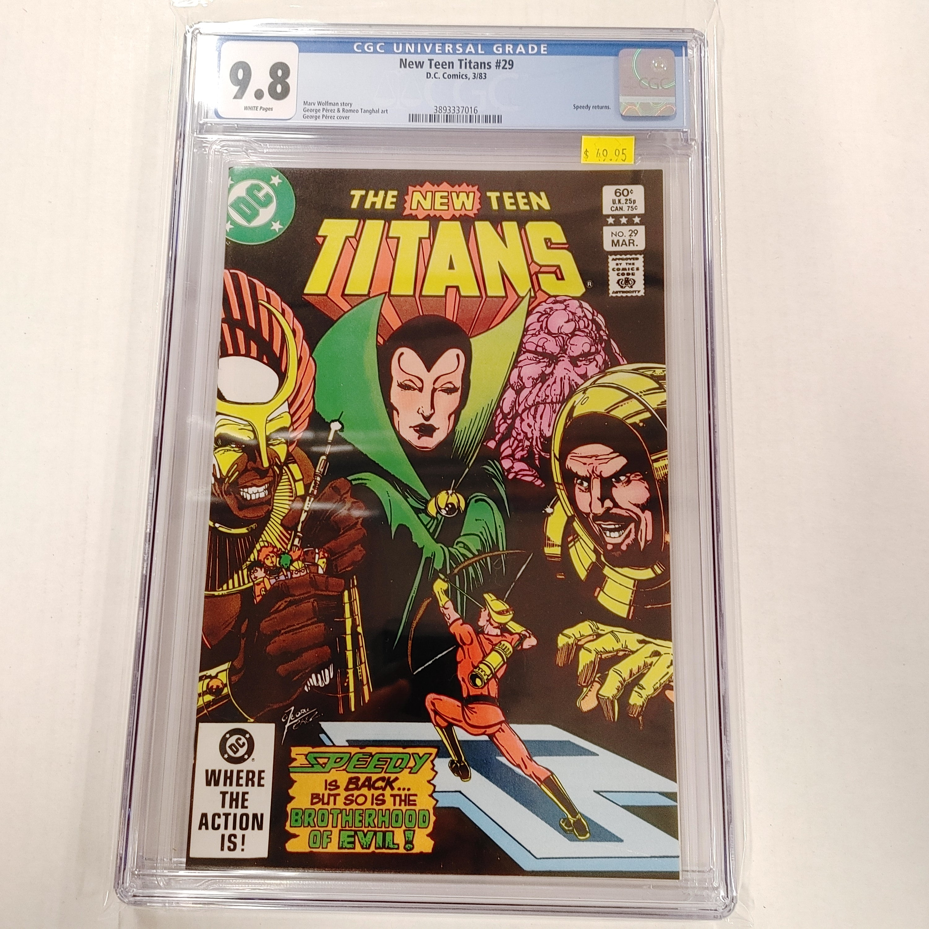 New Teen Titans #29 CGC 9.8 | L.A. Mood Comics and Games