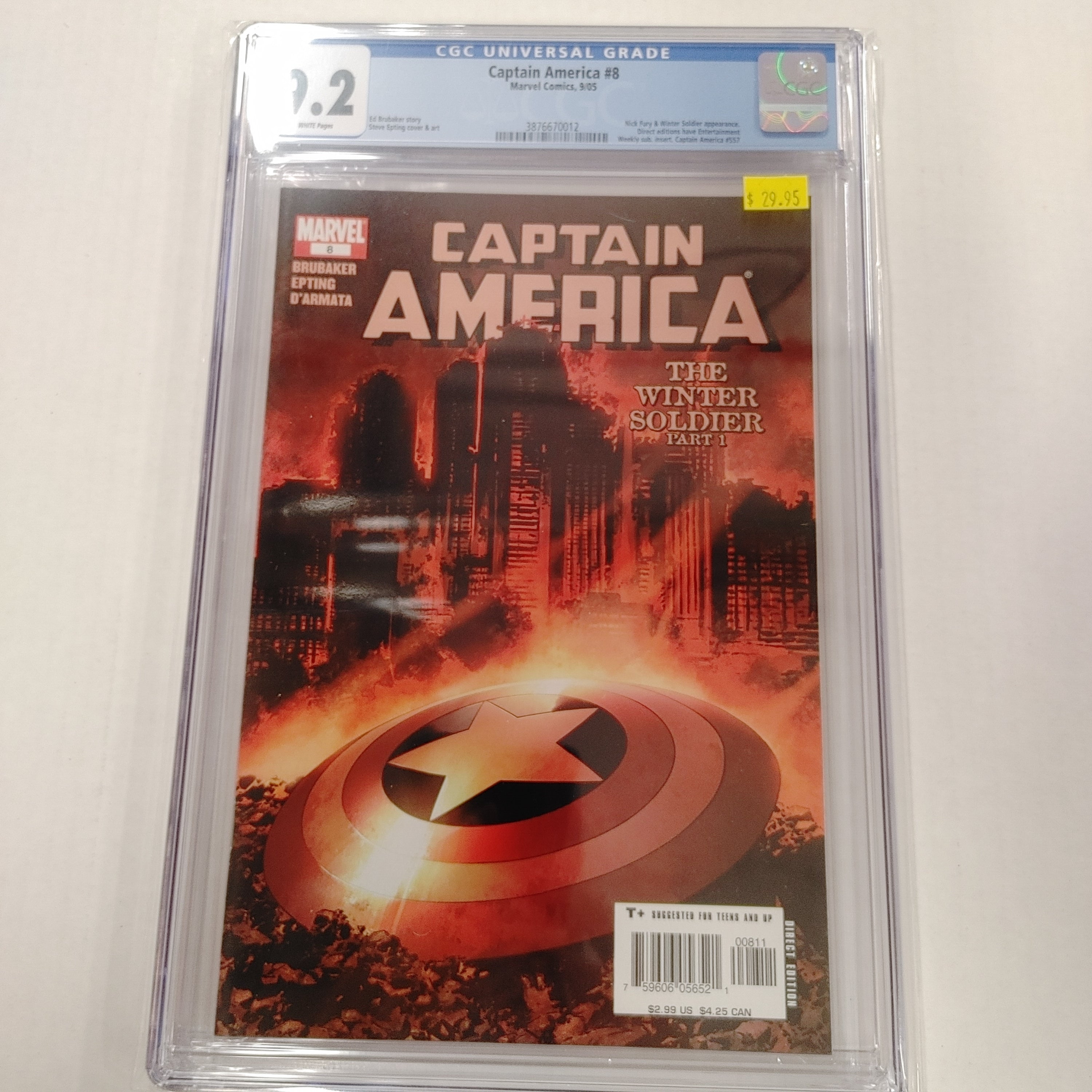 Captain America #8 CGC 9.2 | L.A. Mood Comics and Games