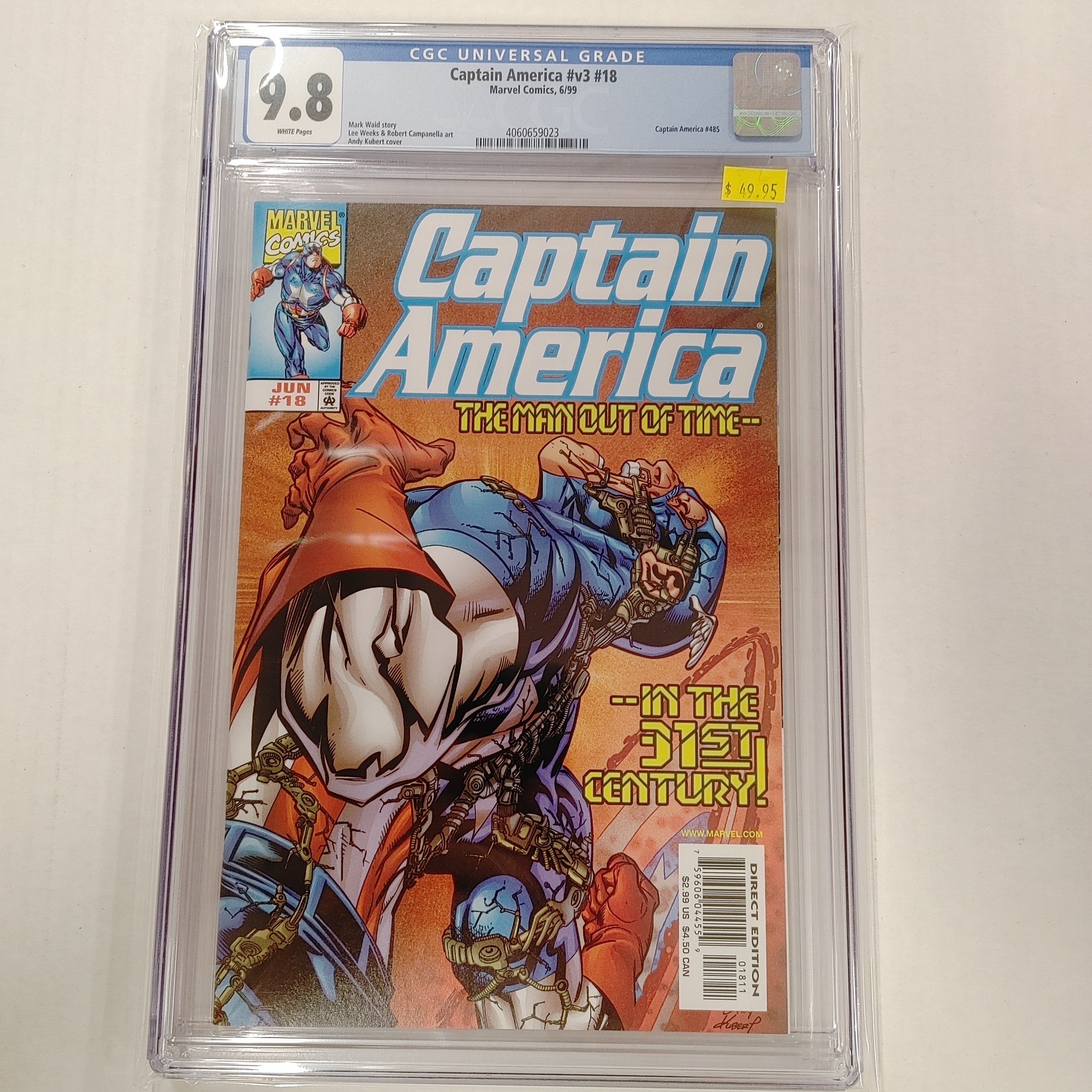 Captain America (vol #3) #18 CGC 9.8 | L.A. Mood Comics and Games