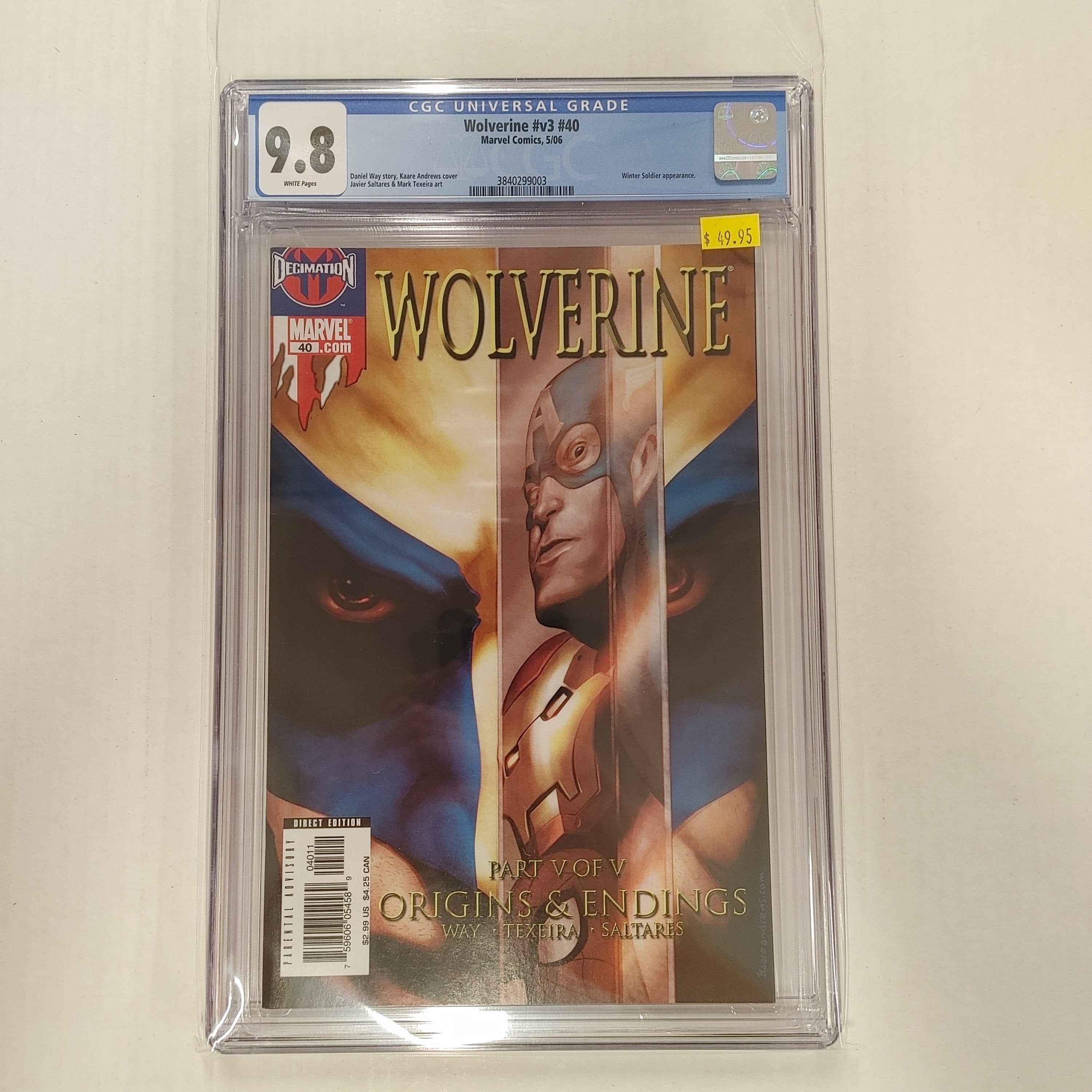 Wolverine (vol 3) #40 CGC 9.8 | L.A. Mood Comics and Games