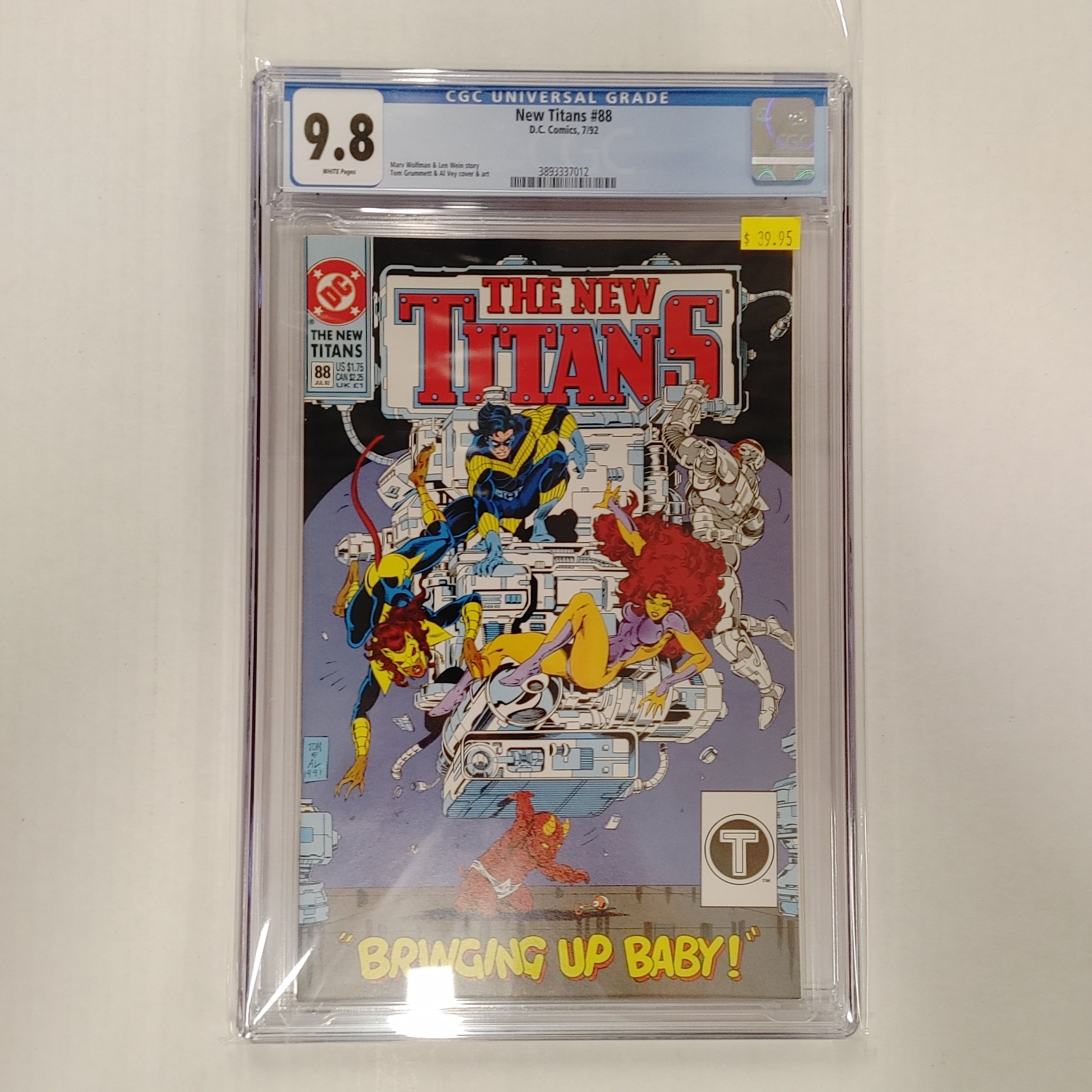 The New Titans #88 CGC 9.8 | L.A. Mood Comics and Games