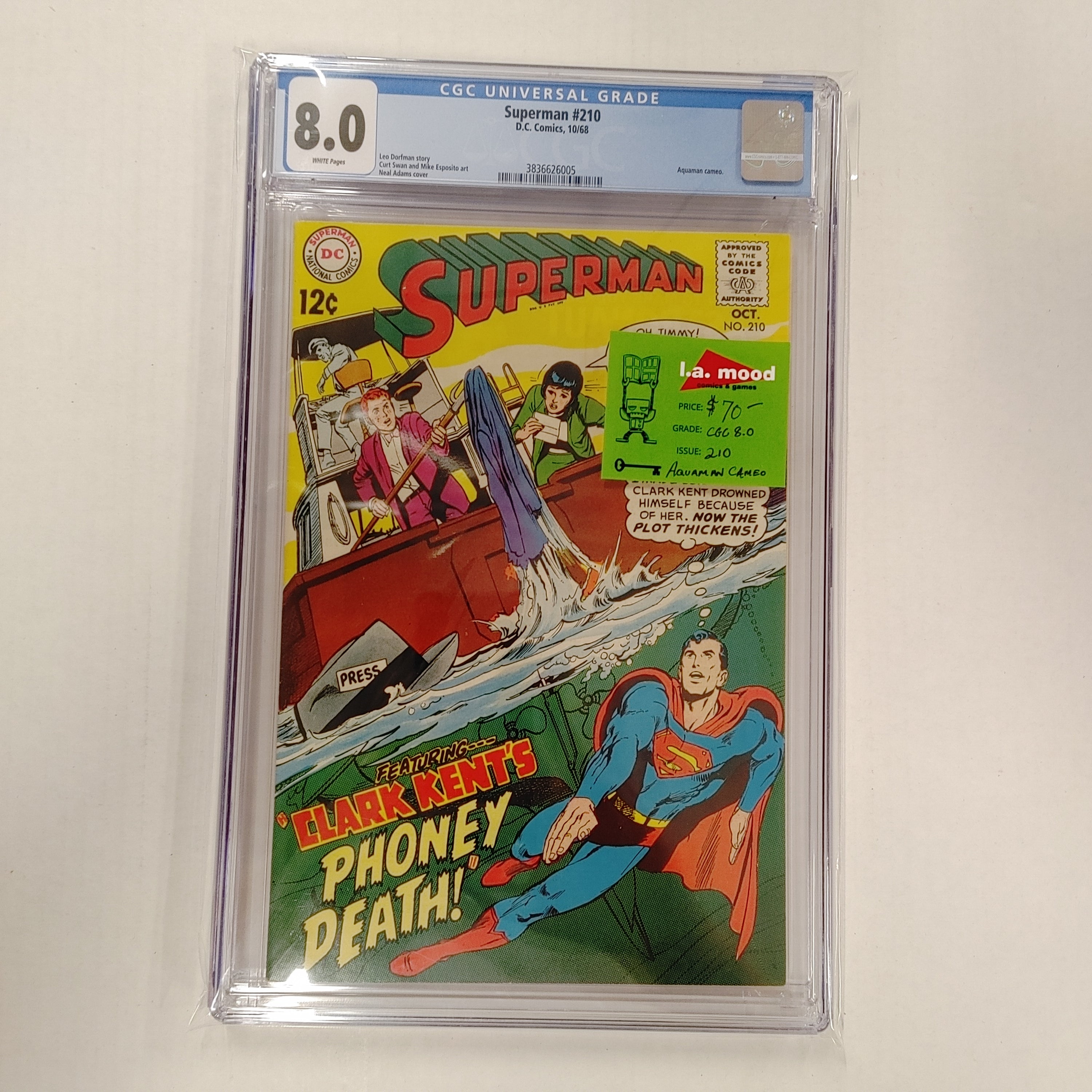 SUPERMAN #210 CGC 8.0 | L.A. Mood Comics and Games