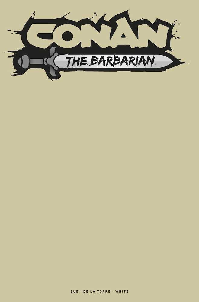 Conan the Barbarian #9 Cover E Blank Sketch Variant (Mature) | L.A. Mood Comics and Games