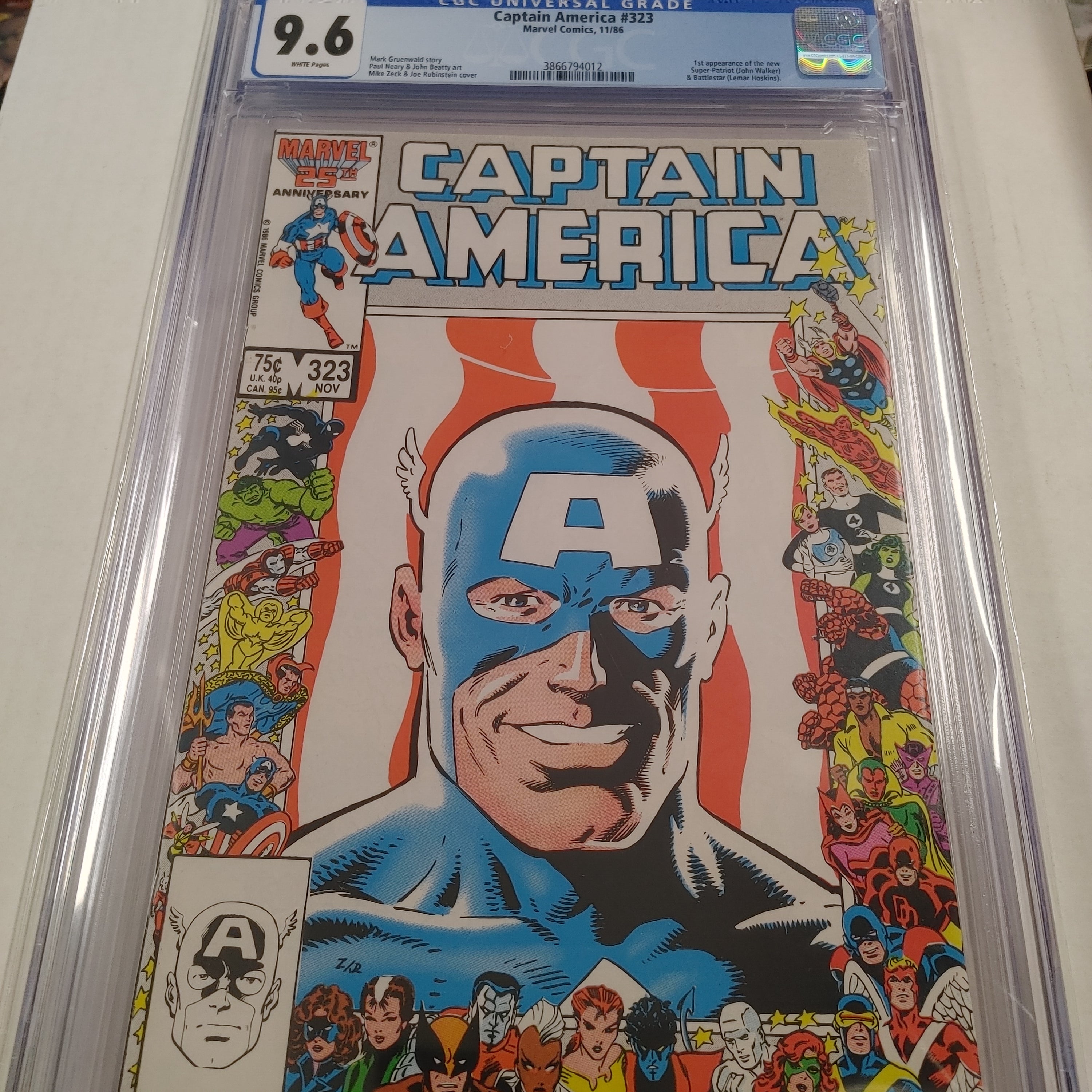 Captain America #323 CGC 9.6 | L.A. Mood Comics and Games