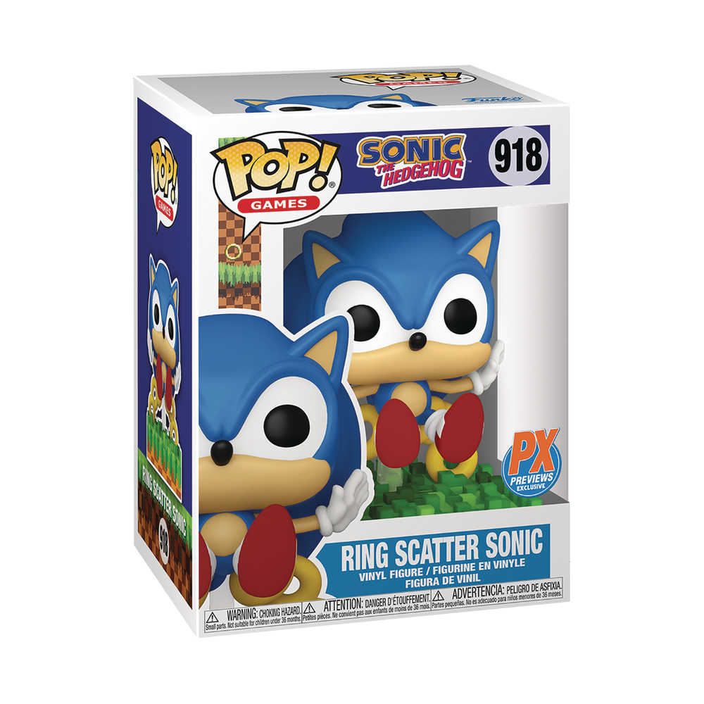 Pop Games Sonic Ring Scatter Sonic Previews Exclusive Vinyl Figure | L.A. Mood Comics and Games