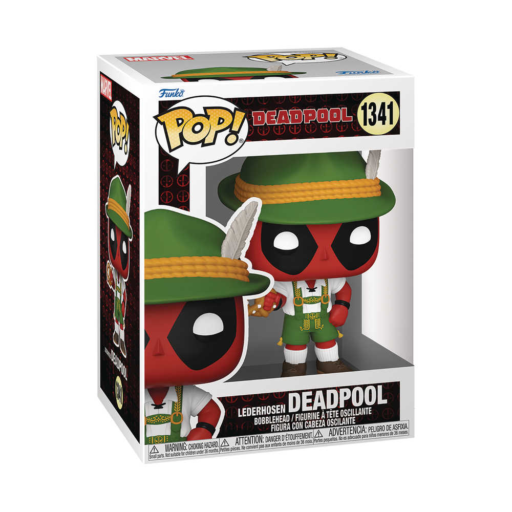Pop Marvel Deadpool Lederhosen Vinyl Figure | L.A. Mood Comics and Games