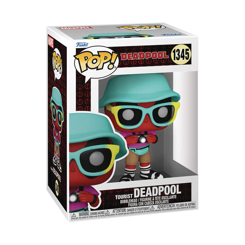 Pop Marvel Deadpool Tourist Vinyl Figure | L.A. Mood Comics and Games